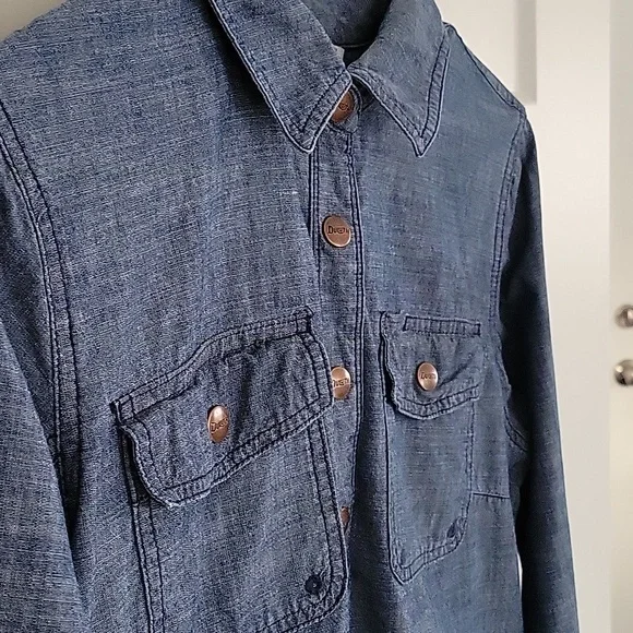 Duluth Trading Organic Cotton Rootstock Denim Long Sleeve Gardening Dress SZ XS - Picture 7 of 14